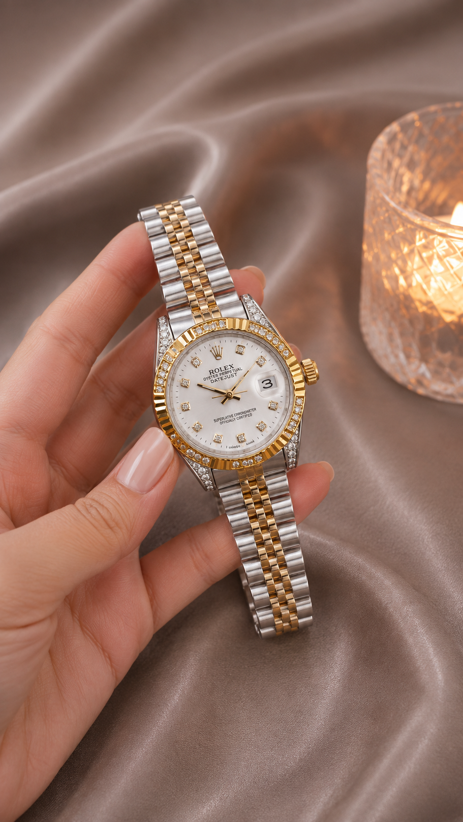 ROLEX cardan perle