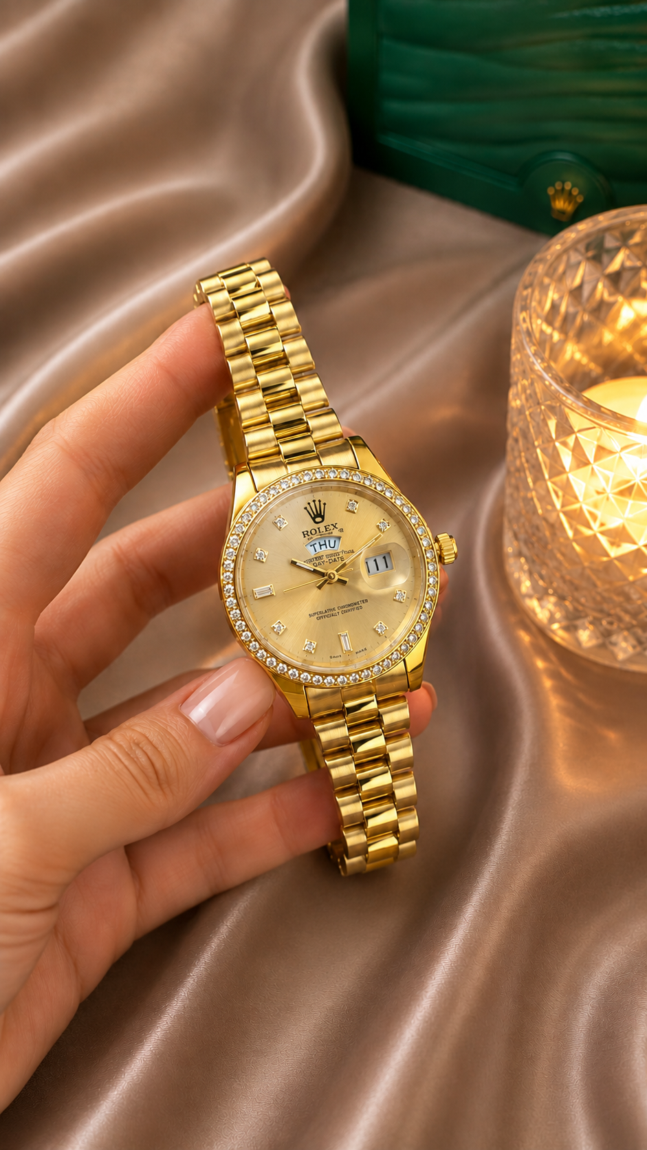 ROLEX cardan perle