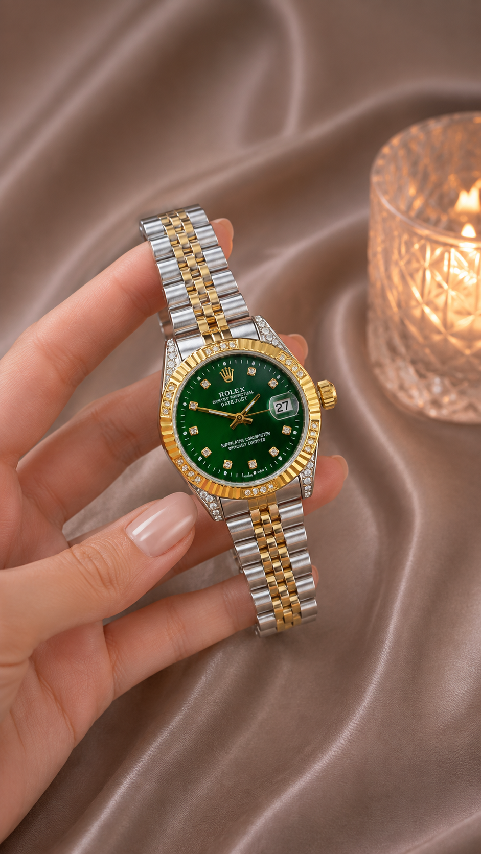 ROLEX cardan perle